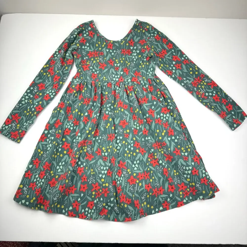 Hanna Andersson Holiday Poinsettia Skater Dress